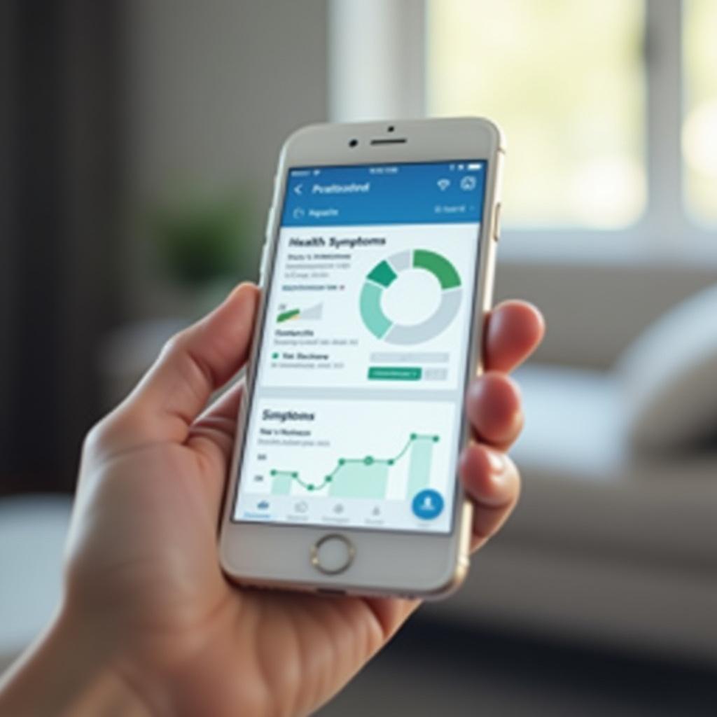 Aplikacja mobilna Glukobauhausplus do monitorowania objawów